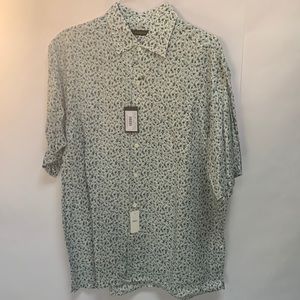 Small flower pattern - front pocket - short sleeve